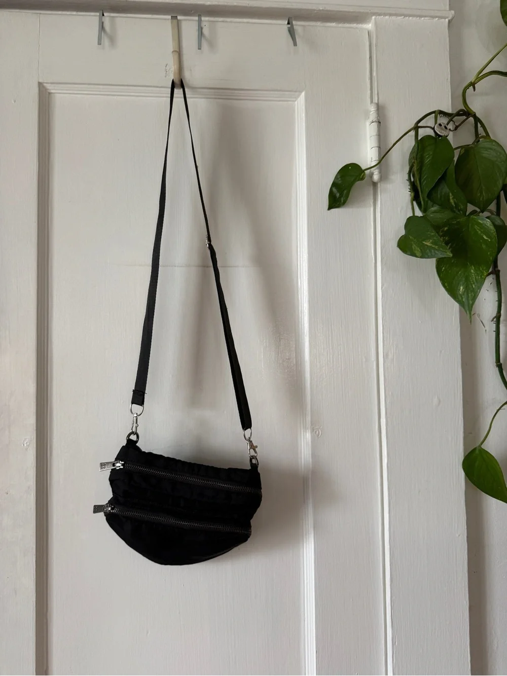 Black Crossbody Shoulder Bag - Women